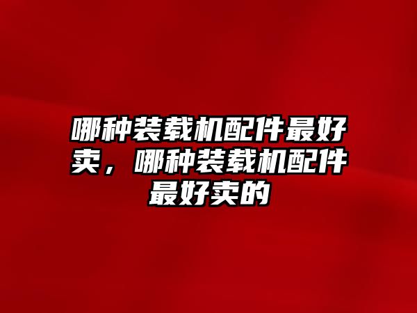 哪種裝載機(jī)配件最好賣，哪種裝載機(jī)配件最好賣的