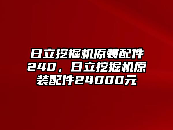 日立挖掘機(jī)原裝配件240，日立挖掘機(jī)原裝配件24000元