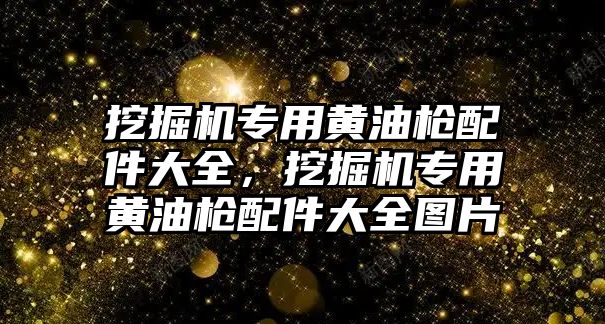 挖掘機(jī)專用黃油槍配件大全，挖掘機(jī)專用黃油槍配件大全圖片