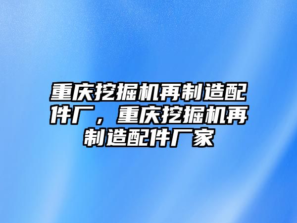 重慶挖掘機再制造配件廠，重慶挖掘機再制造配件廠家