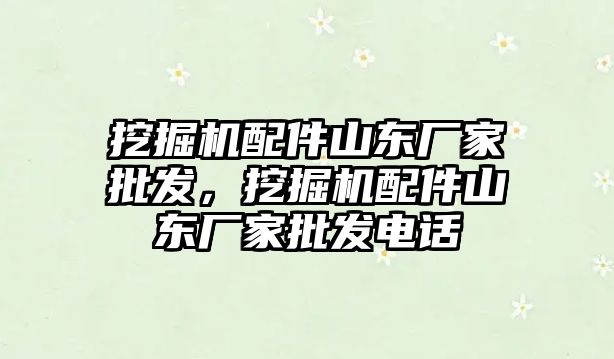 挖掘機配件山東廠家批發(fā)，挖掘機配件山東廠家批發(fā)電話