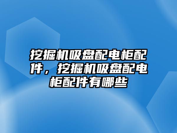 挖掘機(jī)吸盤配電柜配件，挖掘機(jī)吸盤配電柜配件有哪些