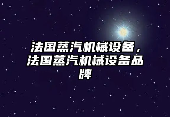 法國(guó)蒸汽機(jī)械設(shè)備，法國(guó)蒸汽機(jī)械設(shè)備品牌