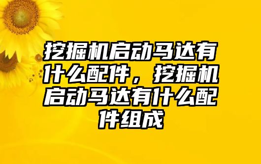 挖掘機啟動馬達有什么配件，挖掘機啟動馬達有什么配件組成