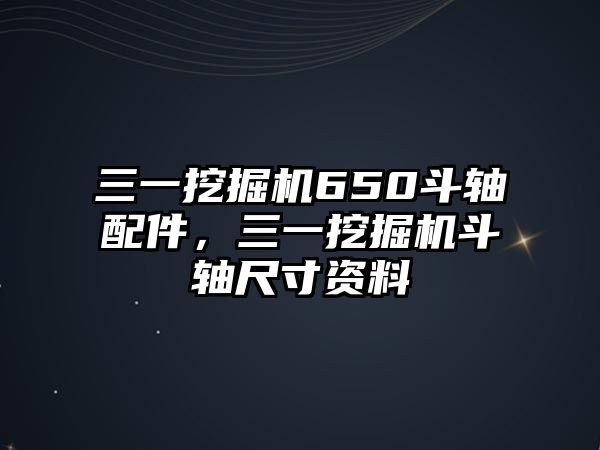 三一挖掘機(jī)650斗軸配件，三一挖掘機(jī)斗軸尺寸資料