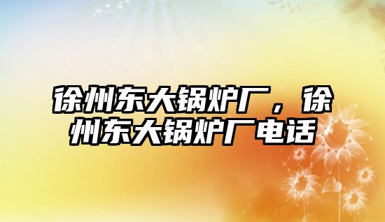 徐州東大鍋爐廠，徐州東大鍋爐廠電話