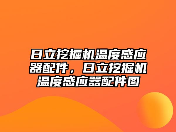 日立挖掘機溫度感應器配件，日立挖掘機溫度感應器配件圖