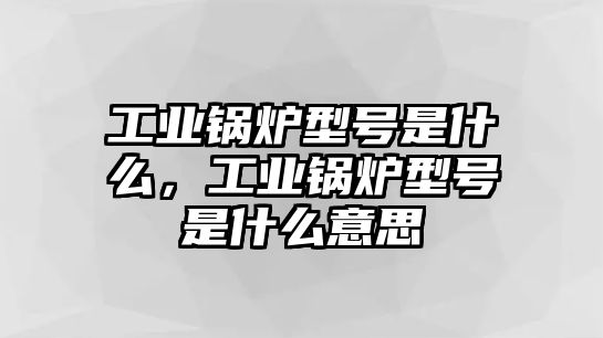 工業(yè)鍋爐型號是什么，工業(yè)鍋爐型號是什么意思