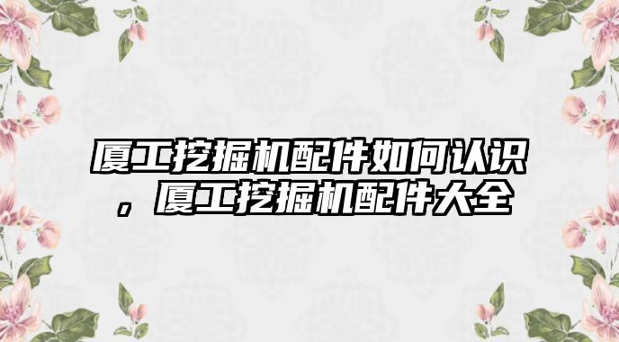 廈工挖掘機(jī)配件如何認(rèn)識，廈工挖掘機(jī)配件大全