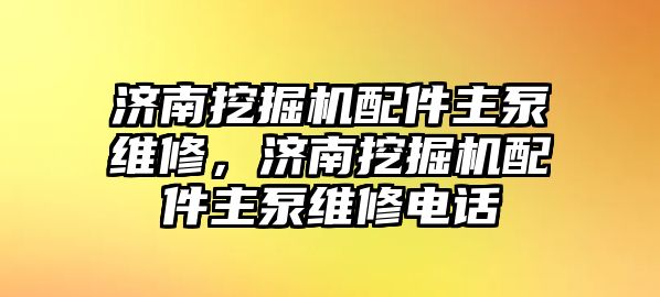 濟南挖掘機配件主泵維修，濟南挖掘機配件主泵維修電話