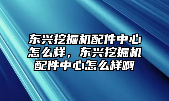 東興挖掘機配件中心怎么樣，東興挖掘機配件中心怎么樣啊