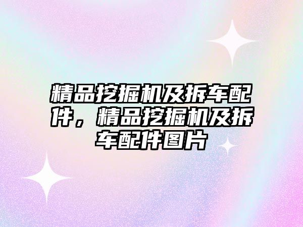 精品挖掘機及拆車配件，精品挖掘機及拆車配件圖片