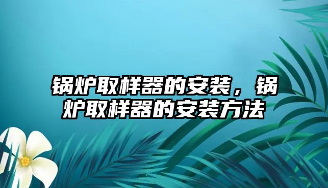 鍋爐取樣器的安裝，鍋爐取樣器的安裝方法