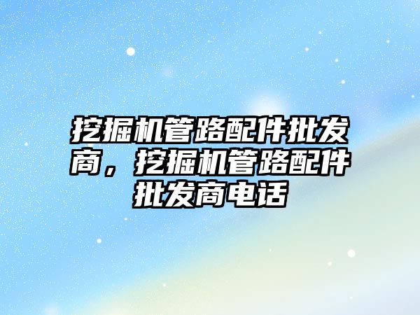 挖掘機管路配件批發(fā)商，挖掘機管路配件批發(fā)商電話