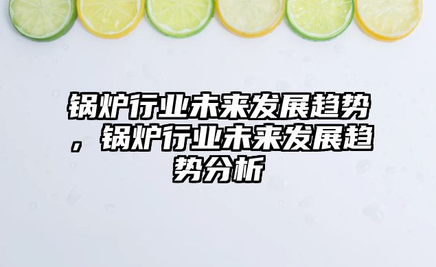 鍋爐行業(yè)未來發(fā)展趨勢，鍋爐行業(yè)未來發(fā)展趨勢分析