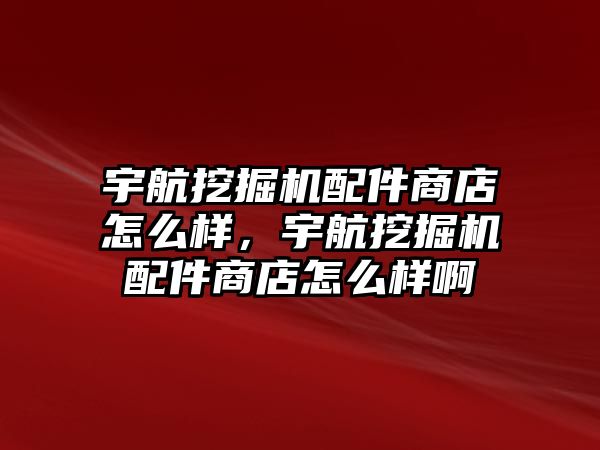 宇航挖掘機配件商店怎么樣，宇航挖掘機配件商店怎么樣啊