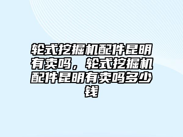 輪式挖掘機(jī)配件昆明有賣嗎，輪式挖掘機(jī)配件昆明有賣嗎多少錢