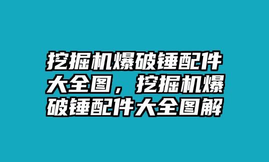 挖掘機(jī)爆破錘配件大全圖，挖掘機(jī)爆破錘配件大全圖解