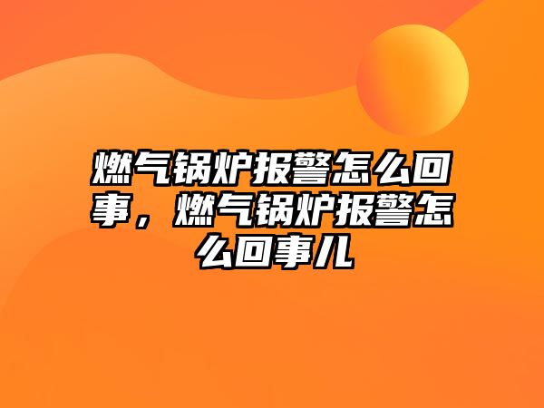 燃?xì)忮仩t報警怎么回事，燃?xì)忮仩t報警怎么回事兒