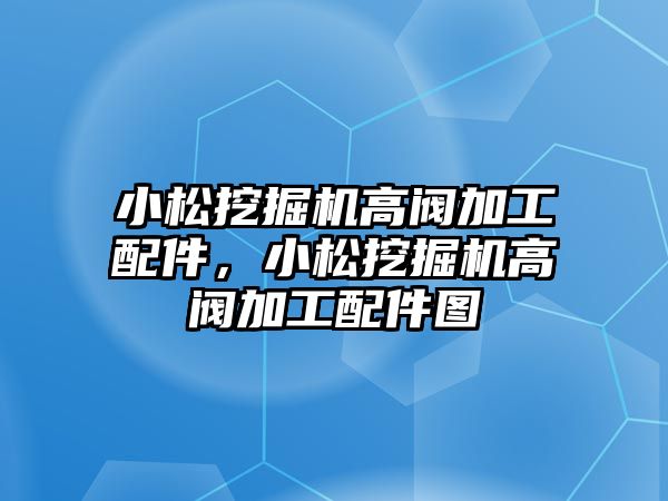 小松挖掘機(jī)高閥加工配件，小松挖掘機(jī)高閥加工配件圖