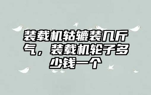 裝載機轱轆裝幾斤氣，裝載機輪子多少錢一個