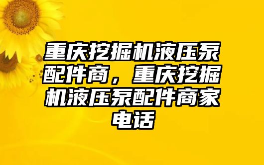 重慶挖掘機(jī)液壓泵配件商，重慶挖掘機(jī)液壓泵配件商家電話(huà)