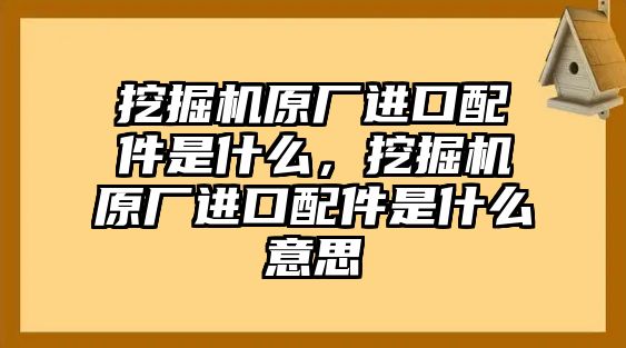 挖掘機(jī)原廠進(jìn)口配件是什么，挖掘機(jī)原廠進(jìn)口配件是什么意思