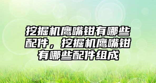 挖掘機鷹嘴鉗有哪些配件，挖掘機鷹嘴鉗有哪些配件組成