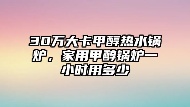 30萬大卡甲醇熱水鍋爐，家用甲醇鍋爐一小時(shí)用多少