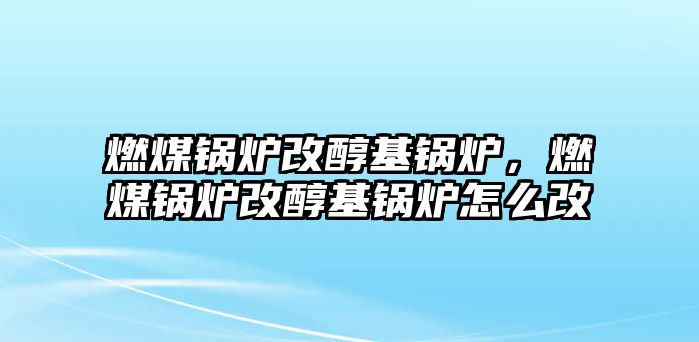 燃煤鍋爐改醇基鍋爐，燃煤鍋爐改醇基鍋爐怎么改