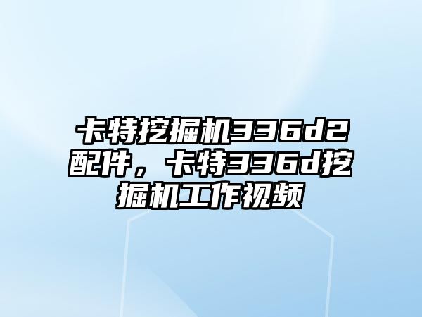 卡特挖掘機(jī)336d2配件，卡特336d挖掘機(jī)工作視頻