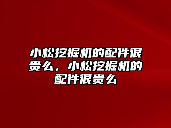 小松挖掘機的配件很貴么，小松挖掘機的配件很貴么