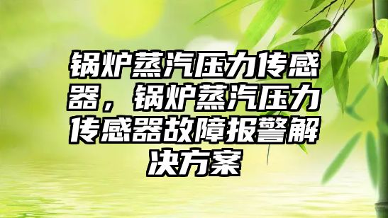 鍋爐蒸汽壓力傳感器，鍋爐蒸汽壓力傳感器故障報警解決方案