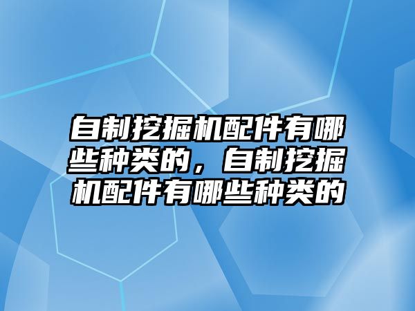 自制挖掘機配件有哪些種類的，自制挖掘機配件有哪些種類的