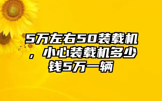 5萬左右50裝載機(jī)，小心裝載機(jī)多少錢5萬一輛