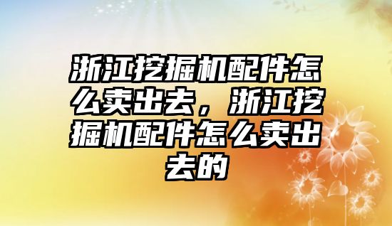 浙江挖掘機(jī)配件怎么賣(mài)出去，浙江挖掘機(jī)配件怎么賣(mài)出去的