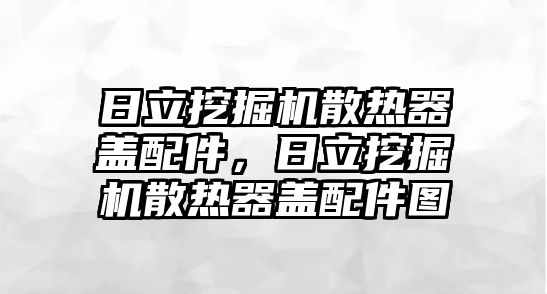 日立挖掘機(jī)散熱器蓋配件，日立挖掘機(jī)散熱器蓋配件圖