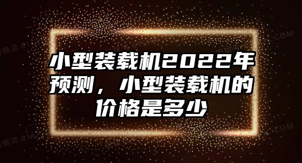 小型裝載機2022年預(yù)測，小型裝載機的價格是多少