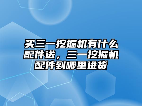 買三一挖掘機(jī)有什么配件送，三一挖掘機(jī)配件到哪里進(jìn)貨