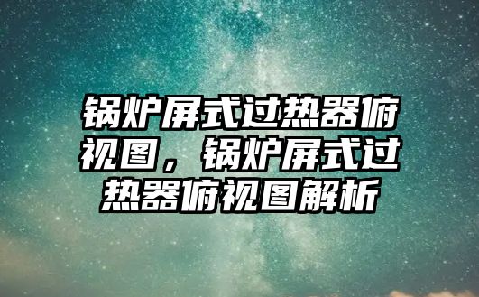 鍋爐屏式過熱器俯視圖，鍋爐屏式過熱器俯視圖解析