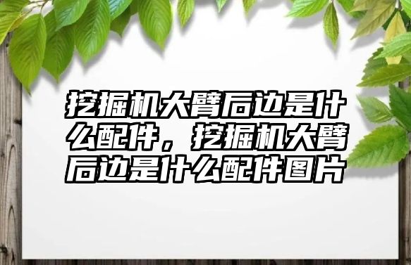 挖掘機大臂后邊是什么配件，挖掘機大臂后邊是什么配件圖片