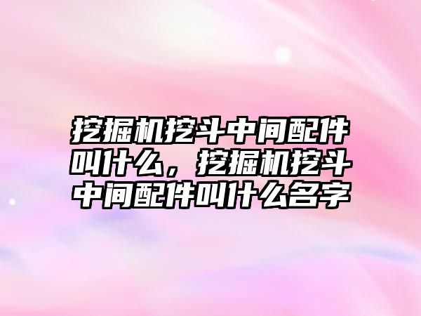 挖掘機挖斗中間配件叫什么，挖掘機挖斗中間配件叫什么名字