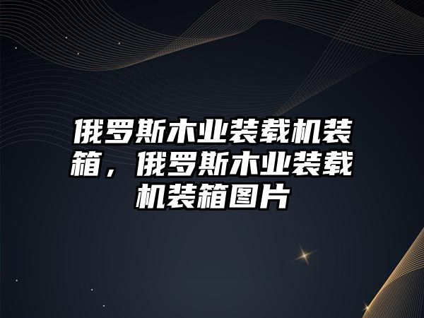 俄羅斯木業(yè)裝載機裝箱，俄羅斯木業(yè)裝載機裝箱圖片