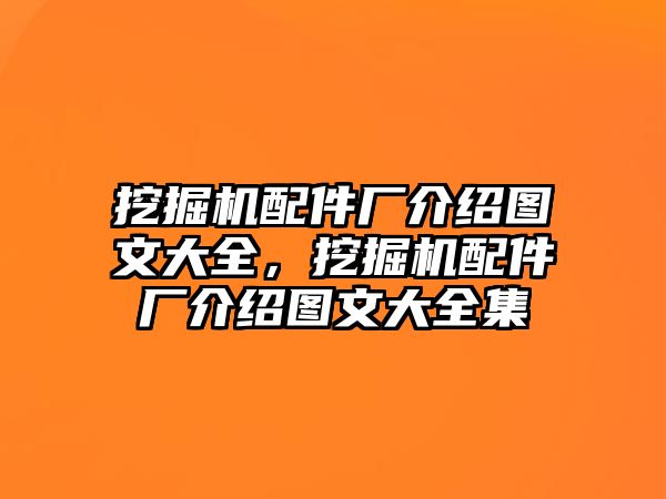 挖掘機配件廠介紹圖文大全，挖掘機配件廠介紹圖文大全集