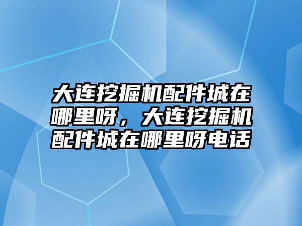 大連挖掘機配件城在哪里呀，大連挖掘機配件城在哪里呀電話