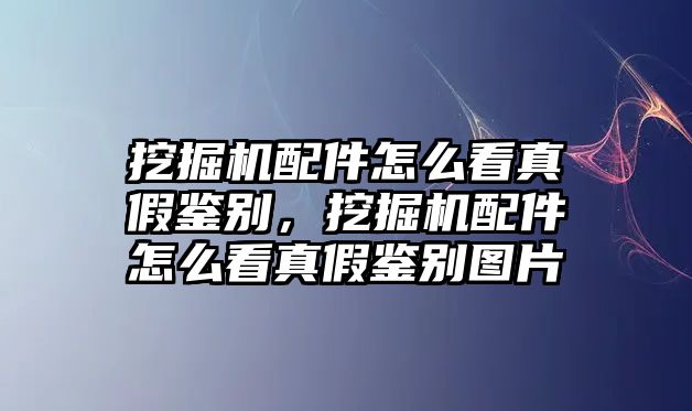 挖掘機(jī)配件怎么看真假鑒別，挖掘機(jī)配件怎么看真假鑒別圖片