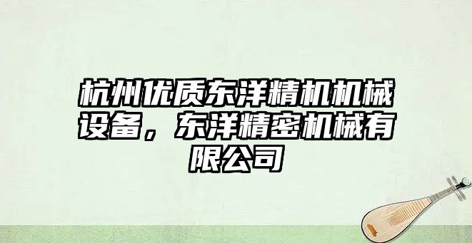 杭州優(yōu)質(zhì)東洋精機機械設(shè)備，東洋精密機械有限公司