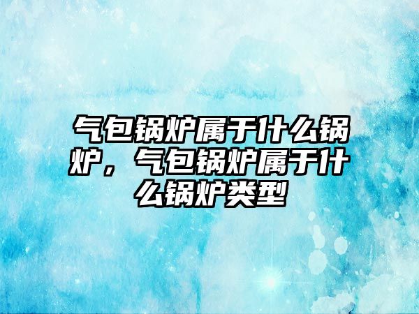 氣包鍋爐屬于什么鍋爐，氣包鍋爐屬于什么鍋爐類(lèi)型