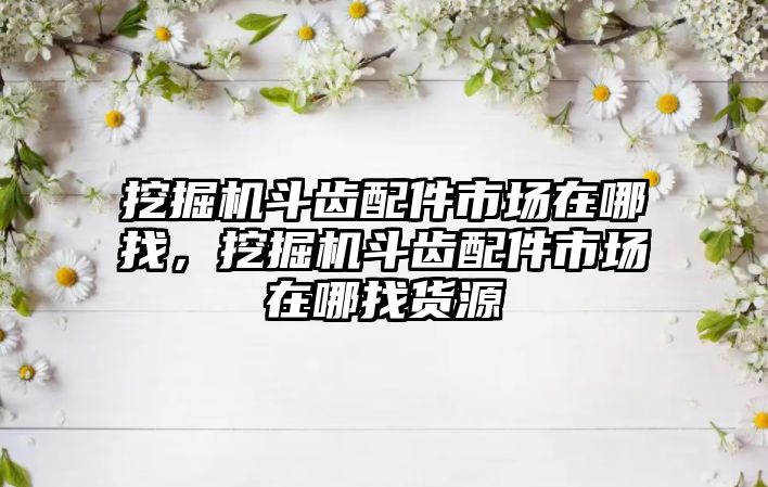 挖掘機斗齒配件市場在哪找，挖掘機斗齒配件市場在哪找貨源