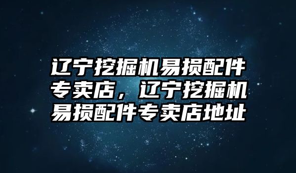 遼寧挖掘機(jī)易損配件專賣店，遼寧挖掘機(jī)易損配件專賣店地址